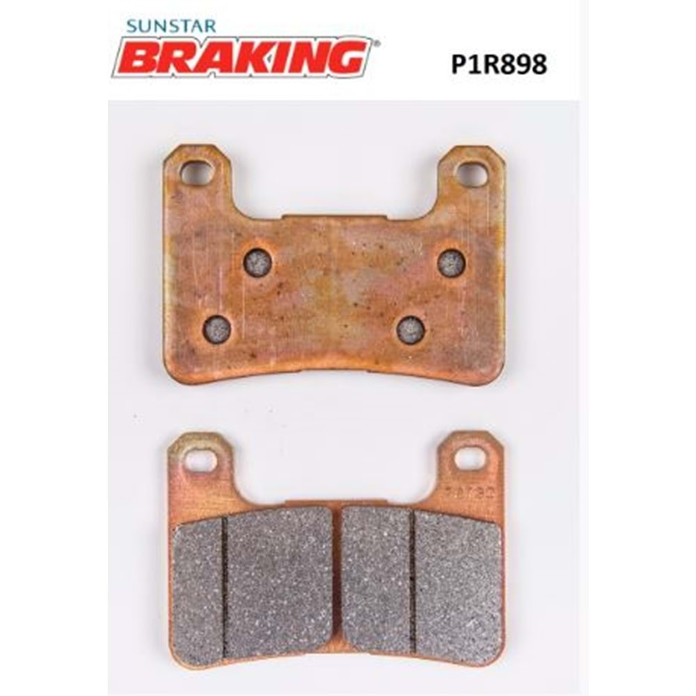 BRAKING P1R898 YÜKSEK PERFORMANS SİNTERLİ ÖN FREN BALATASI (PİST)