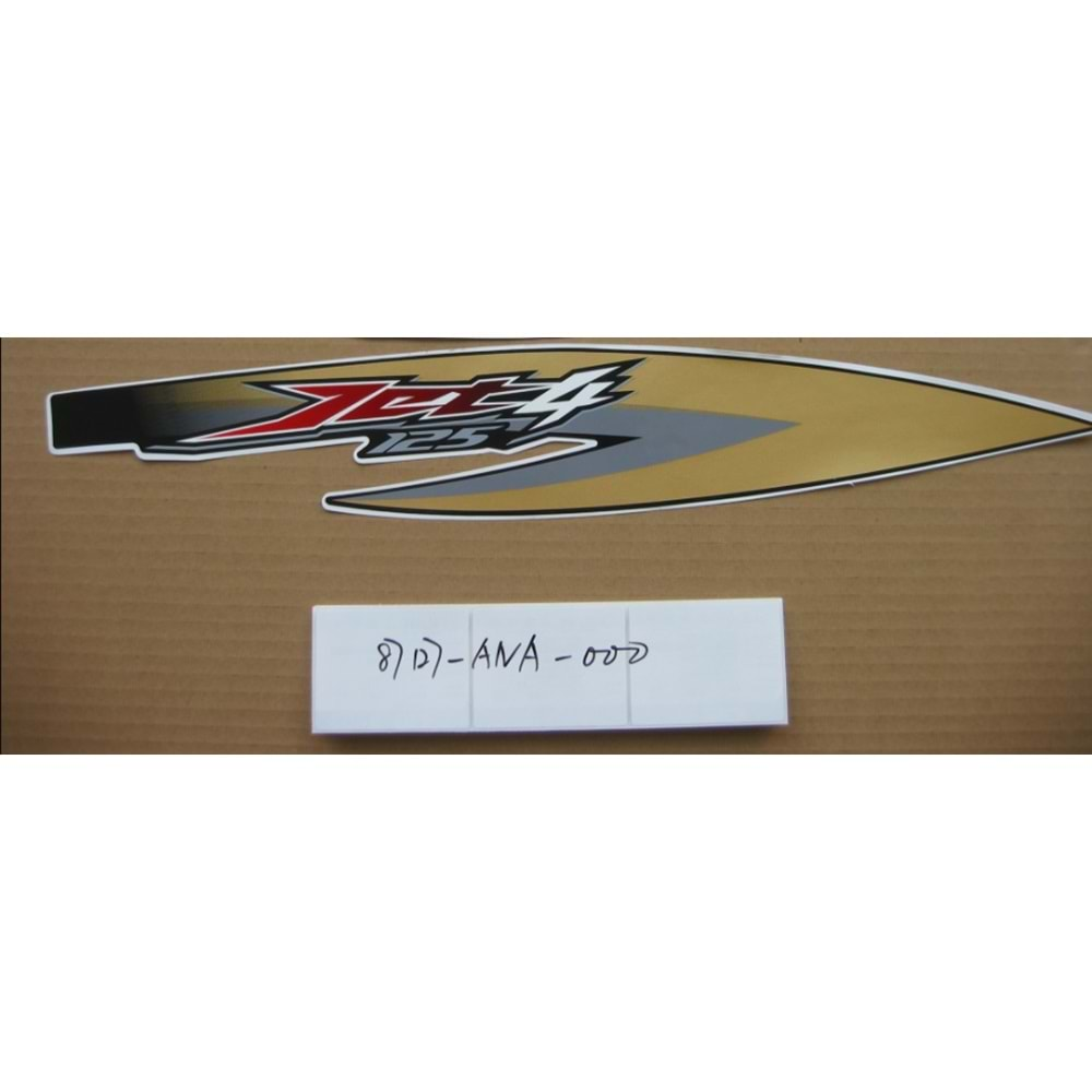 SYM JET 4 125 Çıkartma / Sticker ARKA SAĞ - SARI-SİYAH 87127-ANA-000