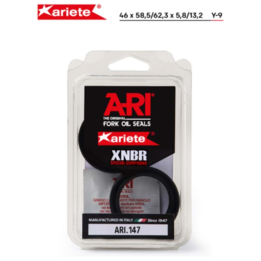 ARIETE ARI.147 ÖN AMORTİSÖR TOZ KEÇESİ 46 X 58,5/62,3 X 5,8/13,2 Y-9