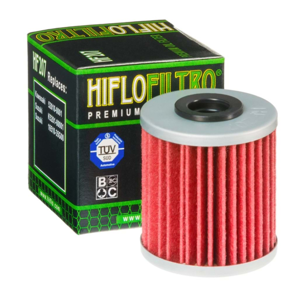 HIFLO HF207 YAĞ FİLTRESİ KAWASAKI KX F