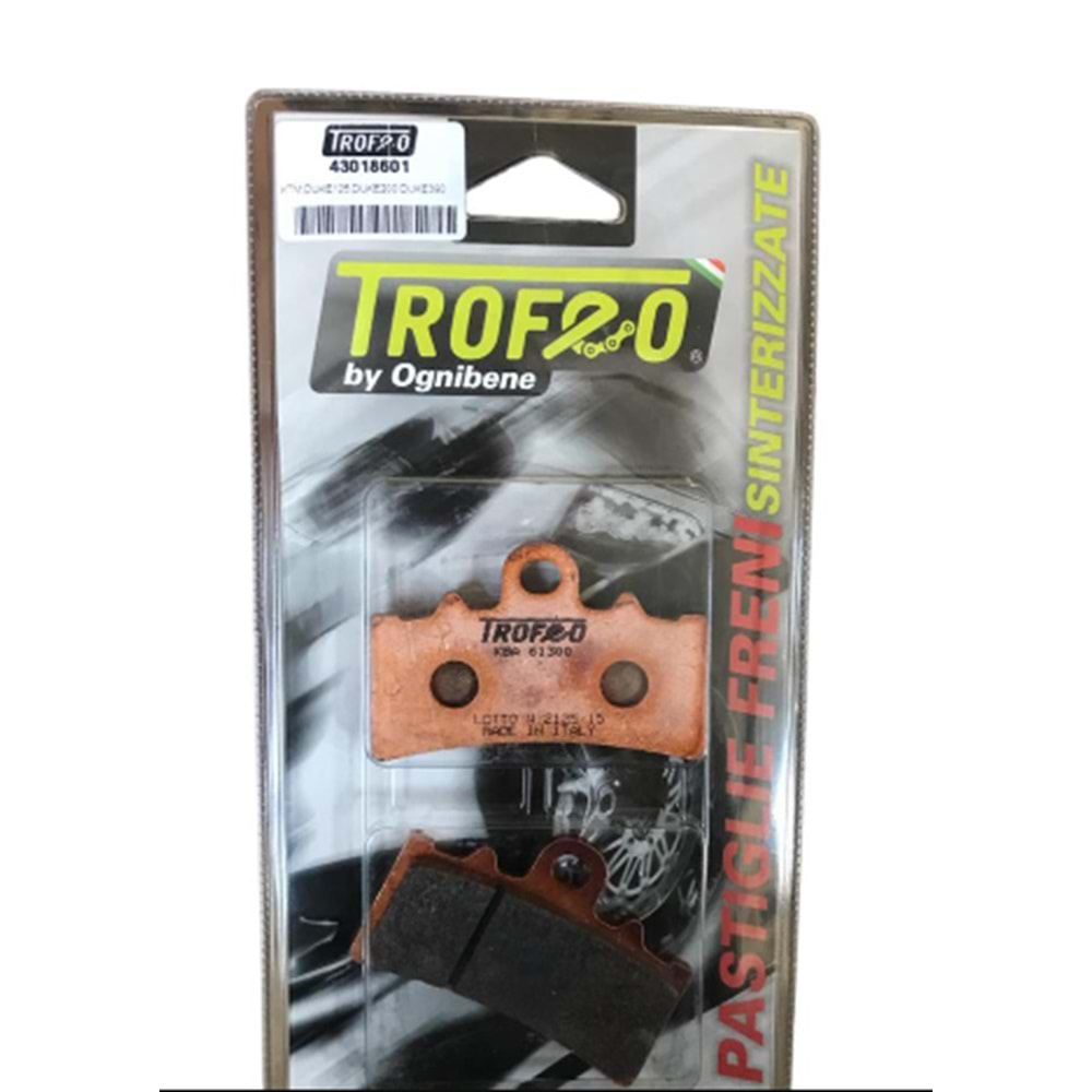 43018601TROFEO SİNTERLİ FREN BALATASI KTM DUKE 125 /200/390