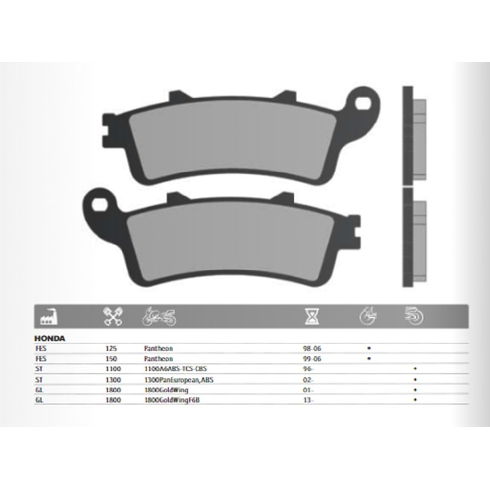 BRENTA HONDA FES 125 ST 1100 GL 1800 ORGANİK FREN BALATASI FT 3023B