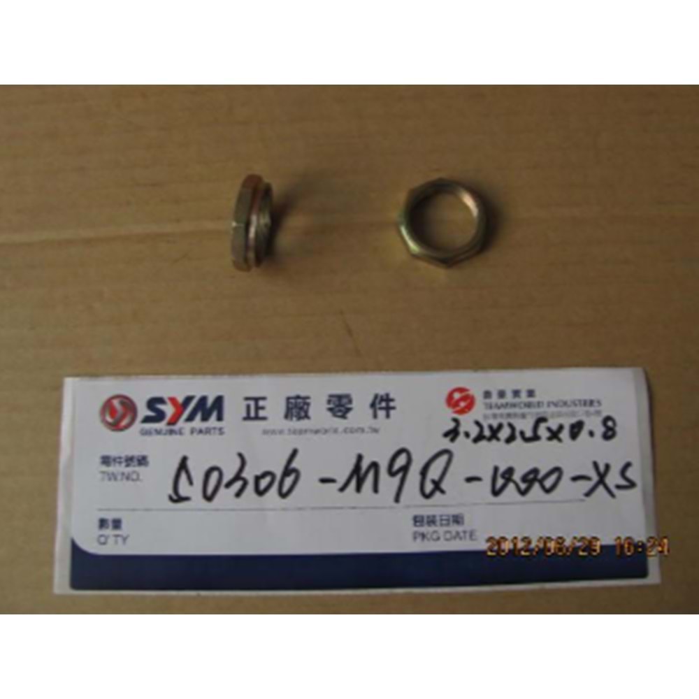 sym maşa kontra somunu 50306-M9Q-000-XS (uyumlu modeller için açıklmayı okuyunuz ) adet fiyat