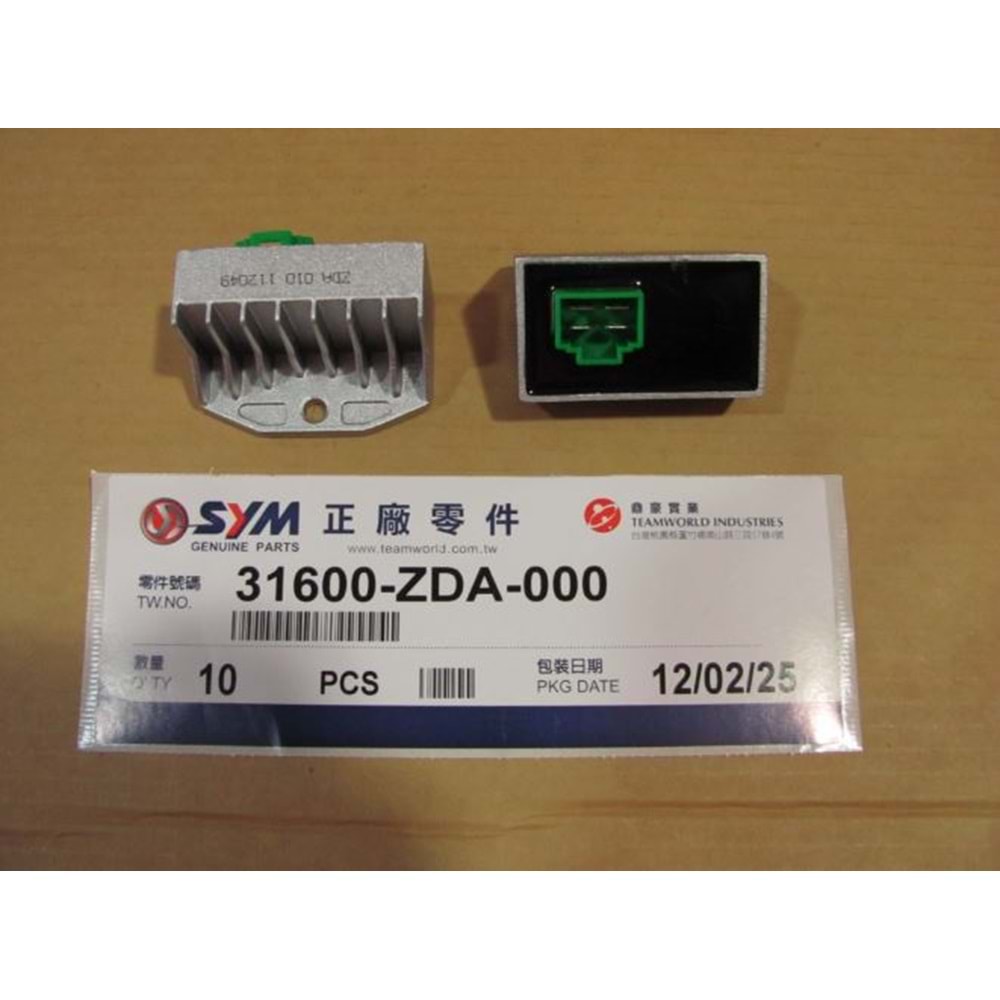 SYM VOLTAJ REGÜLATÖRÜ KONJEKTÖR 31600-ZDA-000 (UYUNMLULUK İÇİN AÇIKLAMA KISMINA DİKKAT EDİNİZ)