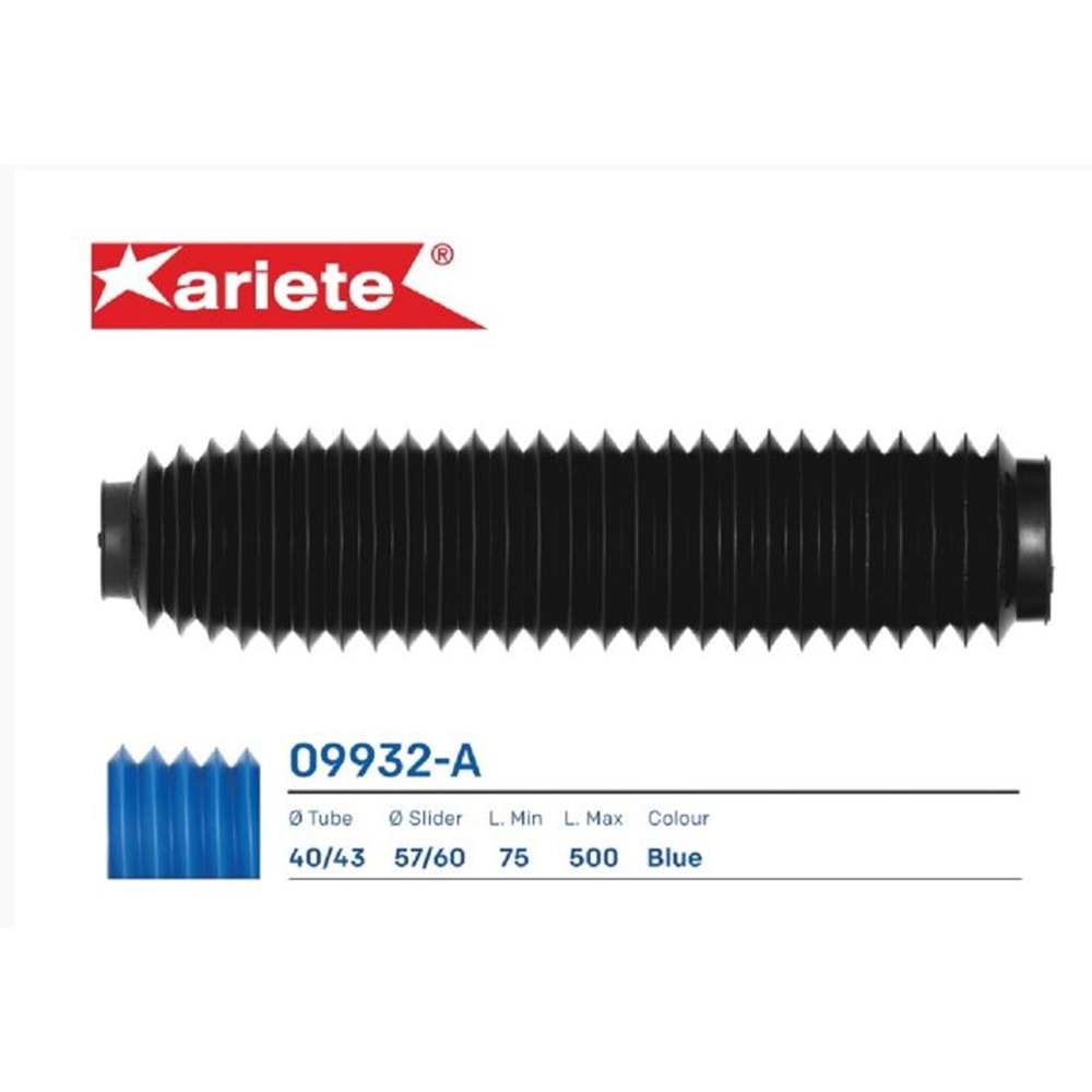 ARIETE AR-09932-A Amortisör Körüğü MAVİ Üst 40-43 mm Alt 57-60 mm
