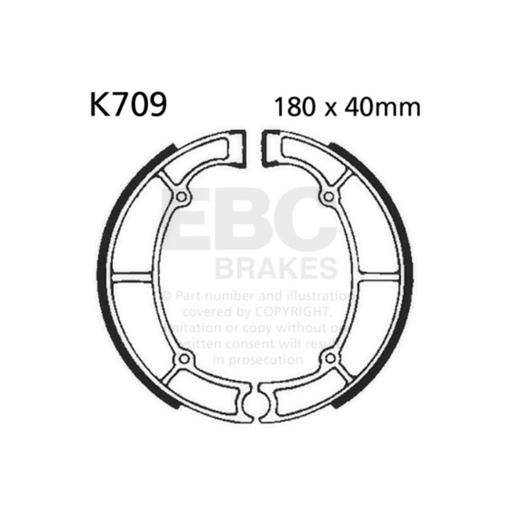 EBC KAWASAKI VN800 ARKA FREN BALATASI K709 709