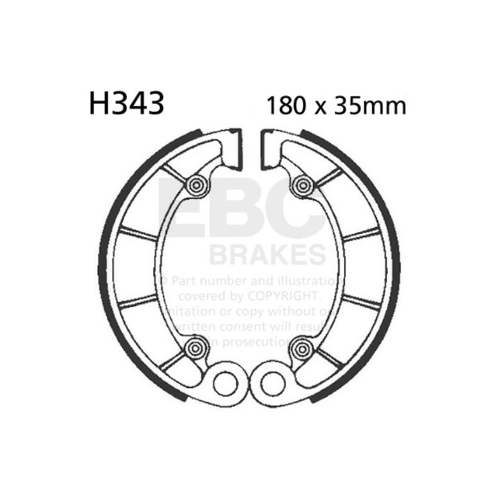EBC HONDA VT750, VT110 ARKA FREN BALATASI