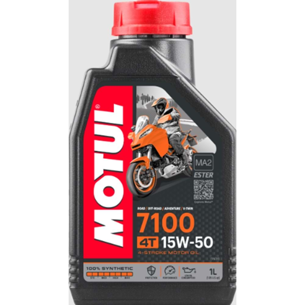 MOTUL 7100 15W50 MOTOR YAĞI 1LT TAM SENTETİK