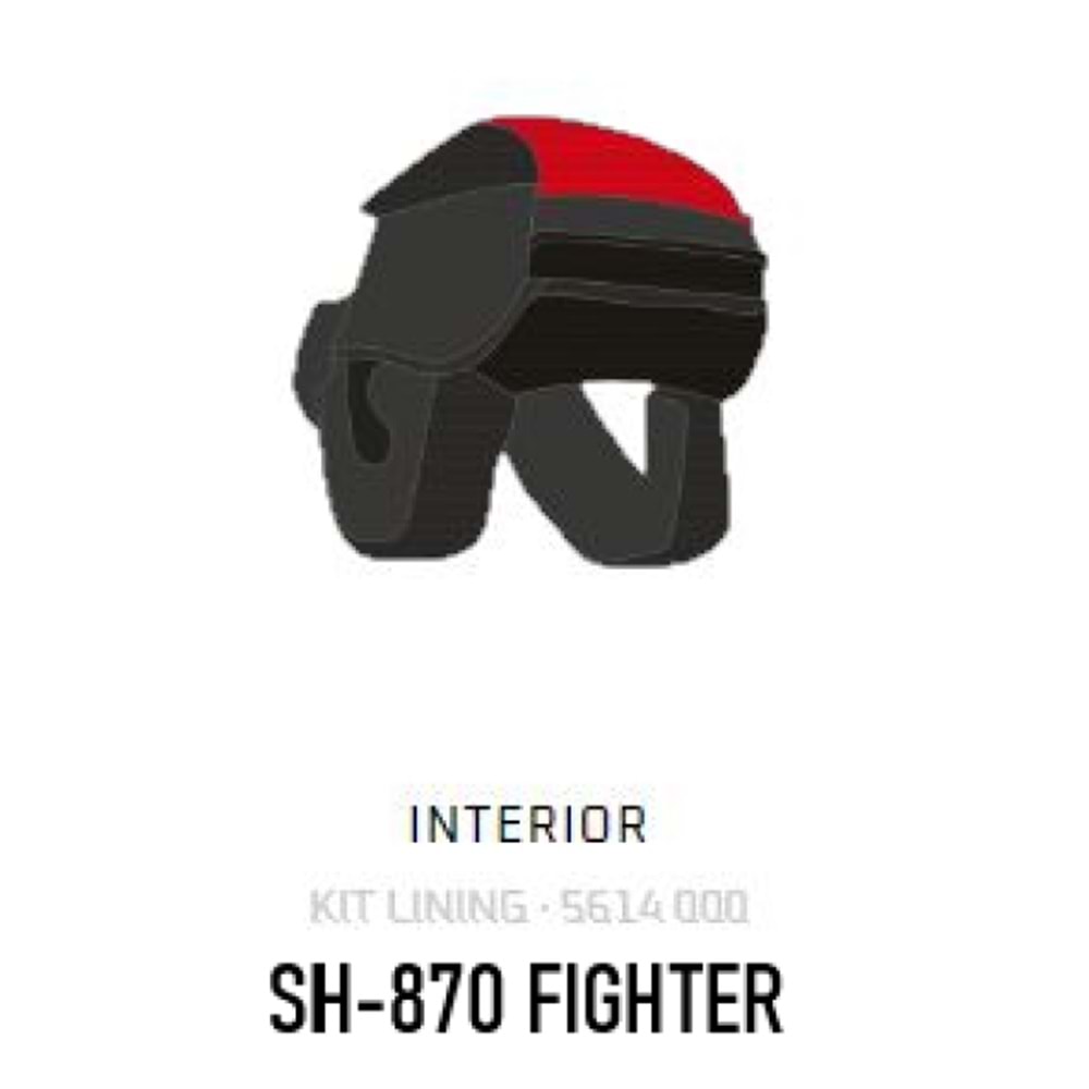 SHİRO SH-870 FIGHTER Kask İÇ PAD TAKIMI XL BEDEN SH8435051022084