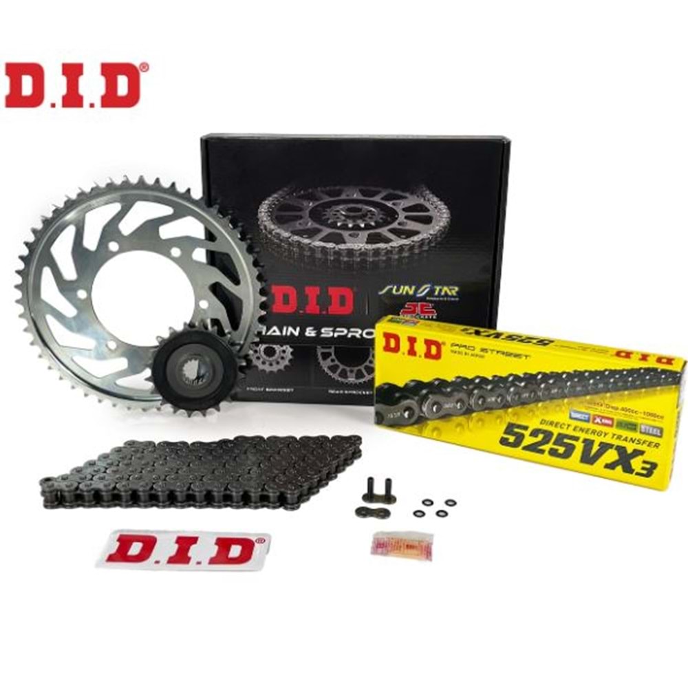 YAMAHA MT-09 14-20 ZİNCİR DİŞLİ SETİ DID JJ525VXBB799