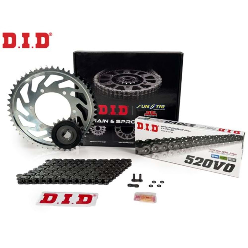 YAMAHA TENERE 660 XT 660 ZİNCİR DİŞLİ SETİ DID JJ520ORING789