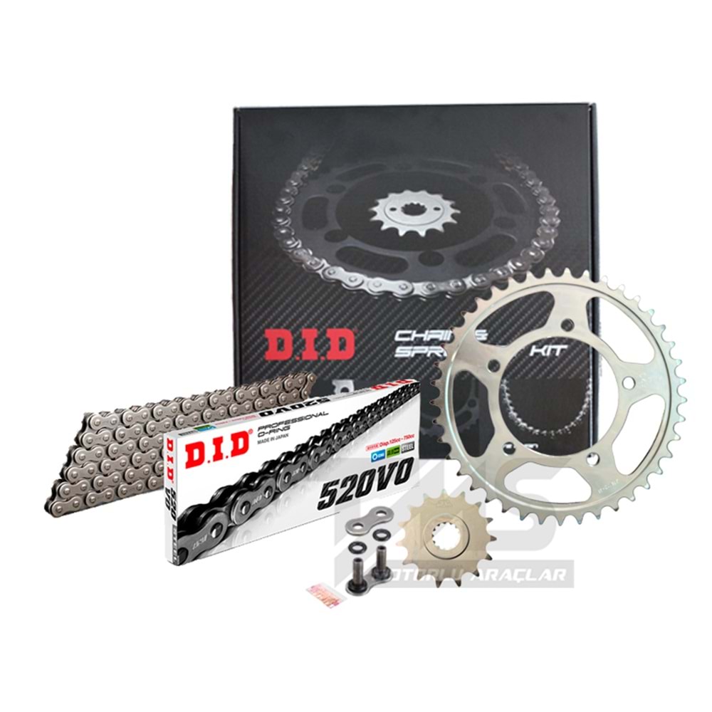 HONDA CBR 250 R 14-18 ZİNCİR DİŞLİ SETİ DID JJ520ORING642