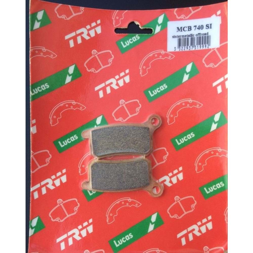 KTM SX 85 ARKA FREN BALATASI SİNTER TRW MCB740SI