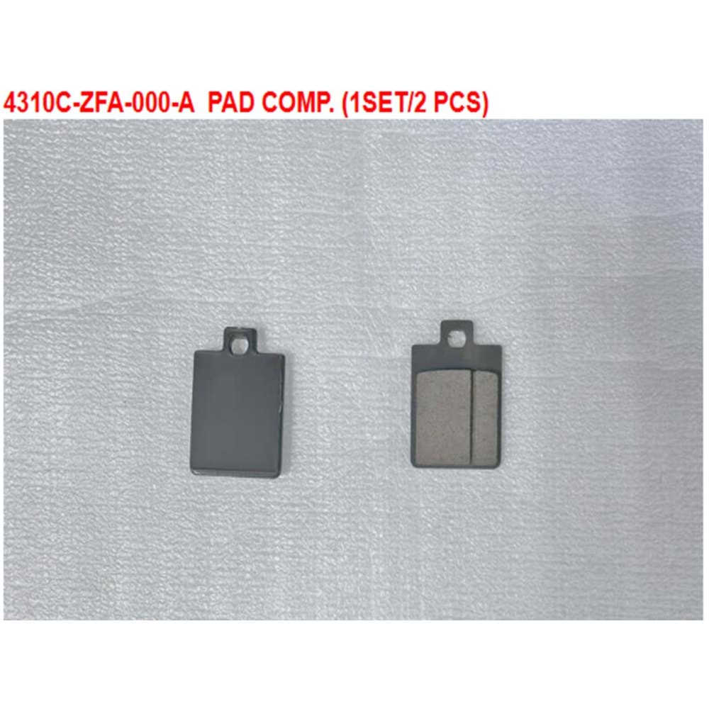 SYM JET 14 EVO 200 ARKA FREN BALATASI 4310C-ZFA-000-A