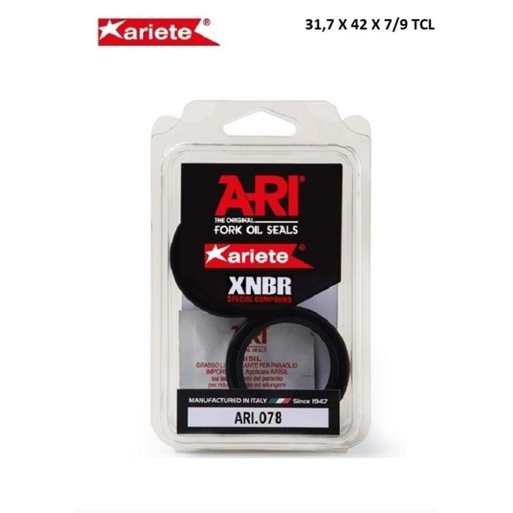 ARIETE ARI.078 ÖN AMORTİSÖR YAĞ KEÇESİ 31,7 X 42 X 7/9 TEK YAYLI