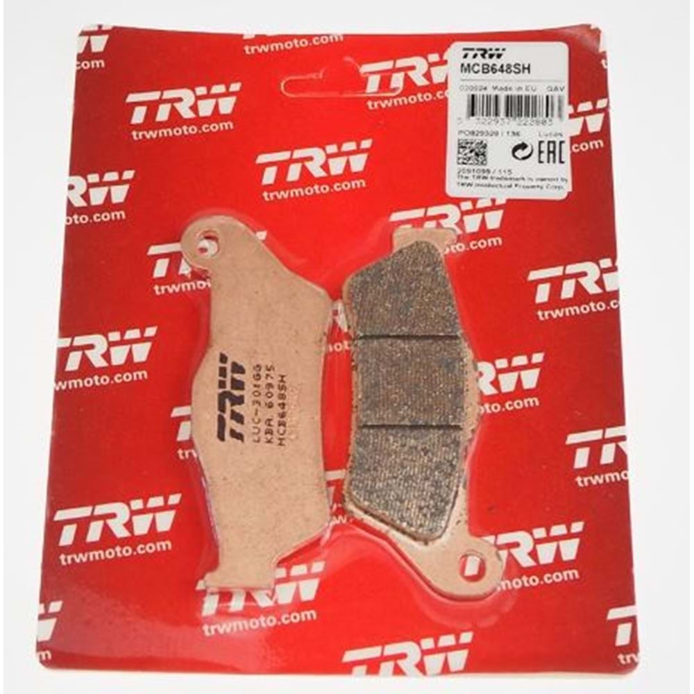 TRW MCB648SH APRILIA SRV850 BMW F750 GS R NINE T DUCATI MULTISTRADA 1200/1260 GILERA GP 800 NEXUS 500 HARLEY DAVIDSON DYNA STREET 750 SPORSTER 883 / 1200 KTM ADVENTURE 1190/1290 TRIUMPH TİGER 800 YAMAHA XT660
