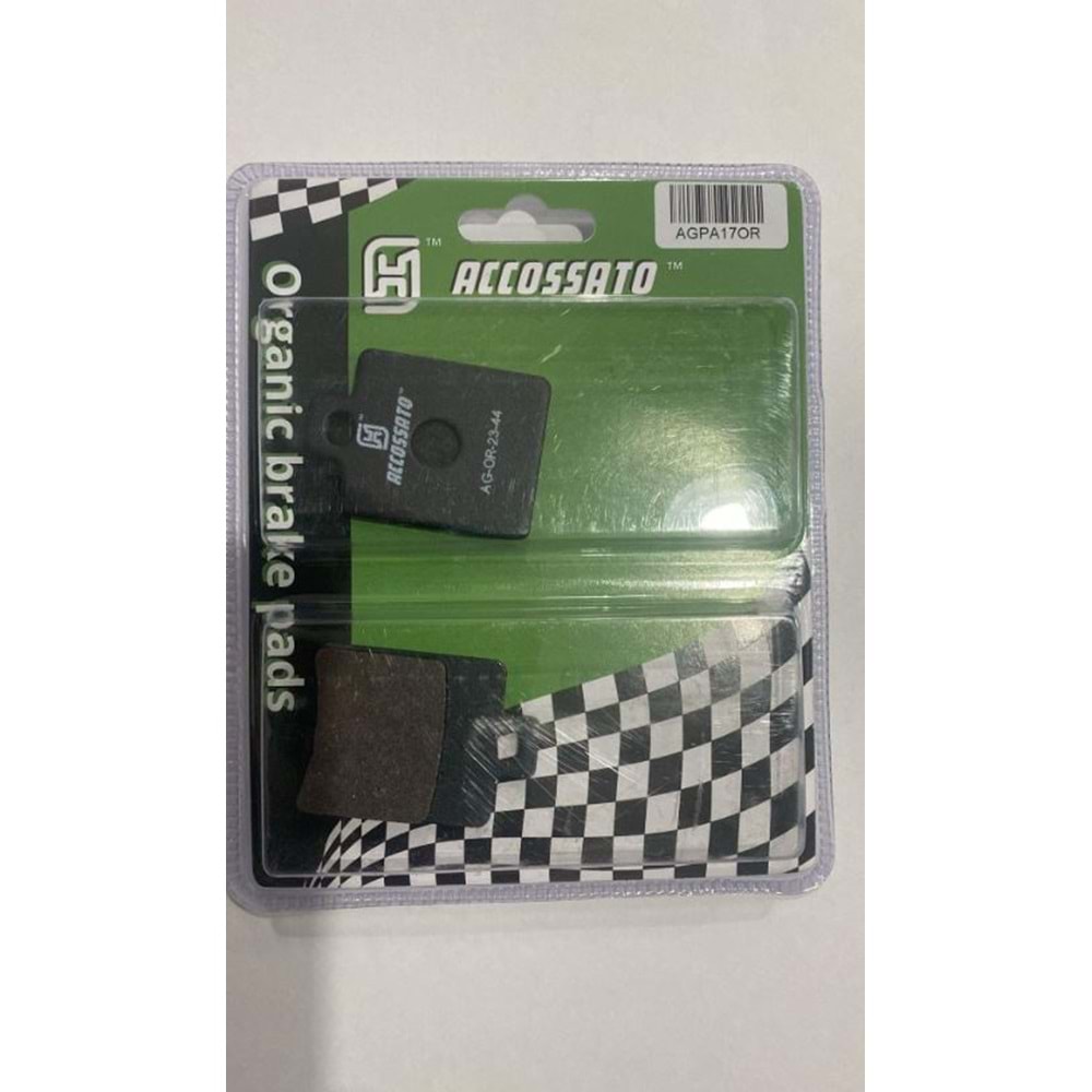 SYM JET X 125 JET 14 200 SYMPHONY ARKA FREN BALATASI ACCOSSATO AGPA17OR