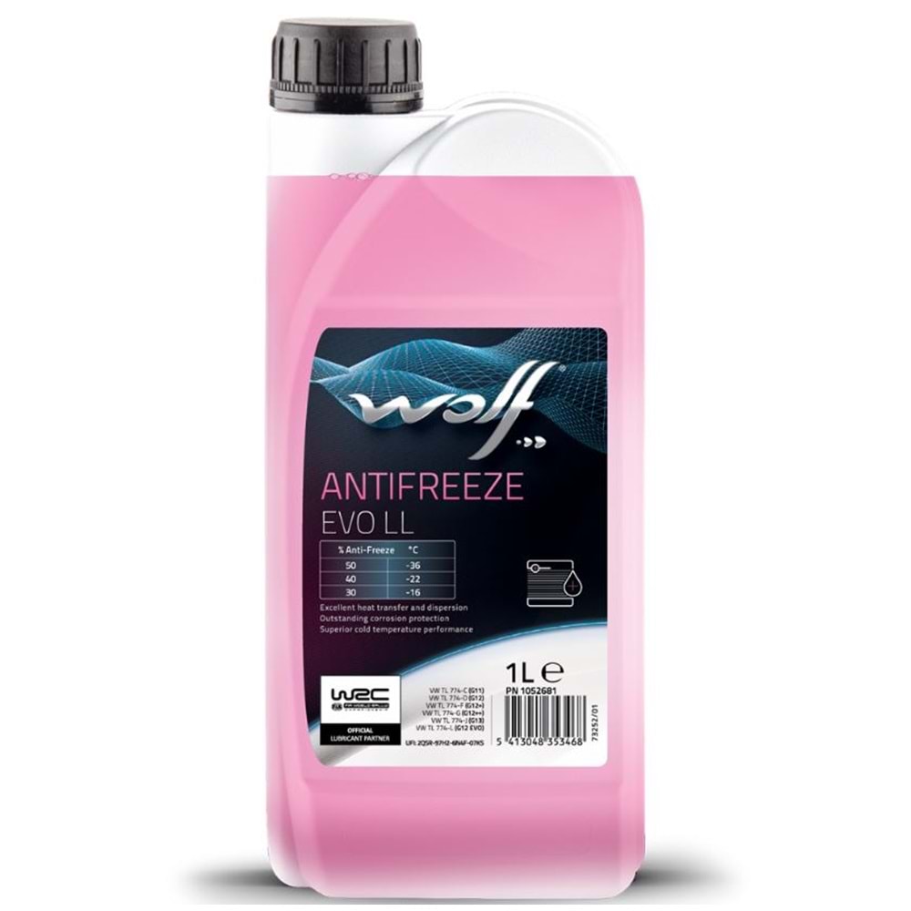 WOLF EVO LL 1L ANTİFİRİZ PEMBE