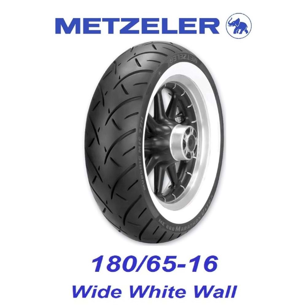 METZELER MARATHON ULTRA BEYAZ YANAK ARKA LASTİK 180/65-16