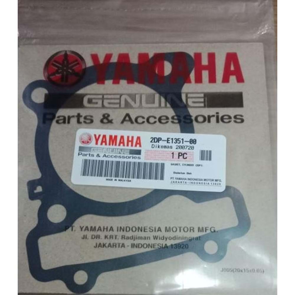 YAMAHA N MAX 125 15-20 SİLİNDİR ALT CONTA 2DP-E1351-00