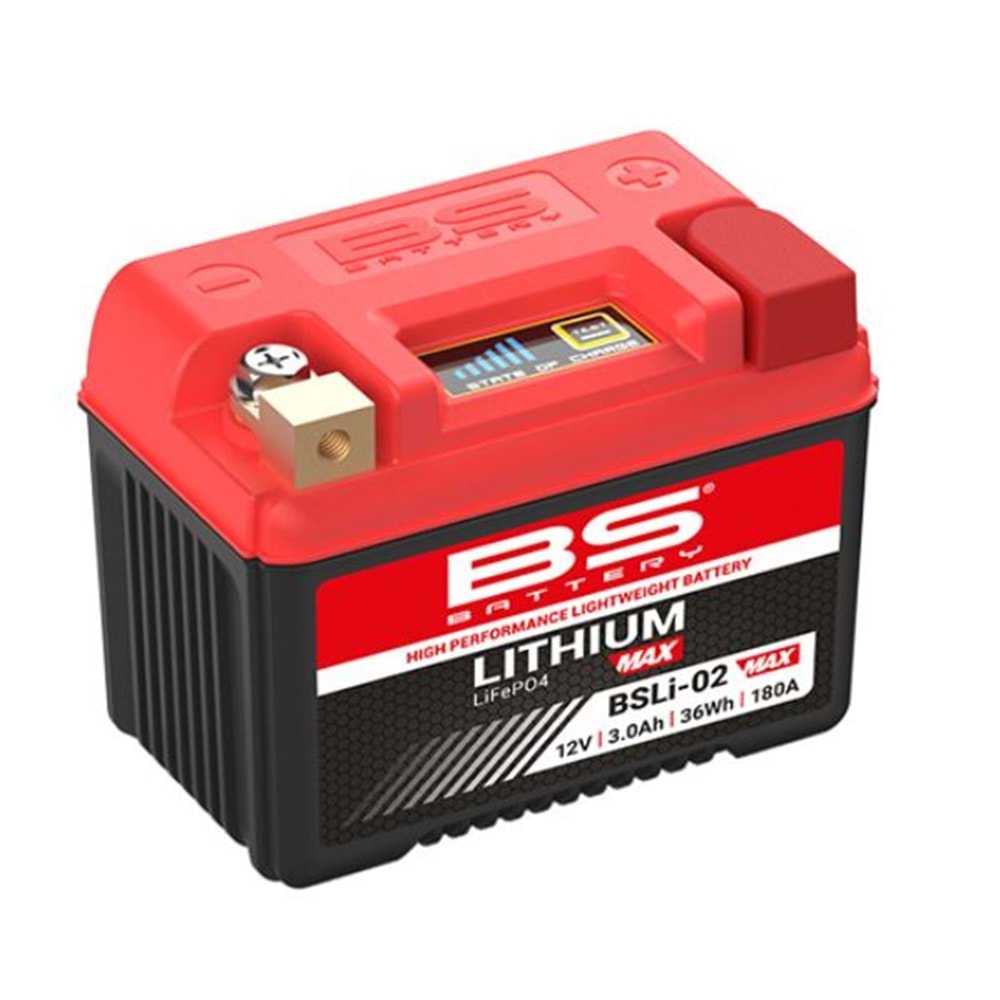 BS BATTERY BSLI-02 MAX Lithium-Ion Battery - Lithium MAX