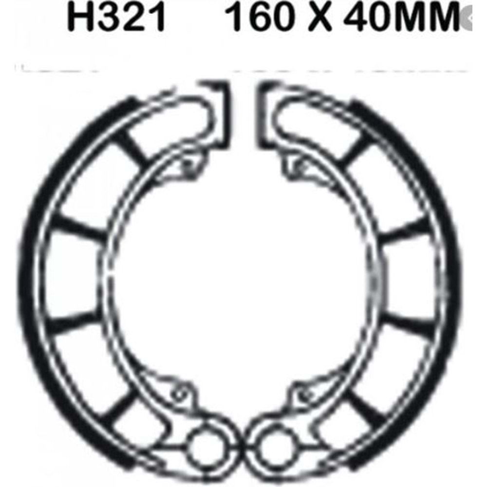 EBC H321 EBC H321 FREN BALATA ARKA HONDA SHADOW VT 600, 750 C, CB 500 R/T 94-96 R