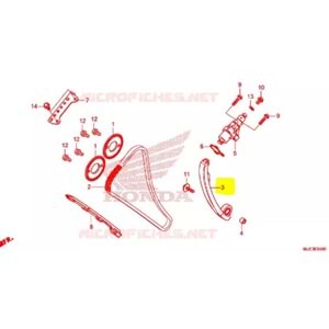 HONDA CB 650F CBR 650F 14-18 EKSANTRİK ZİNCİR GERGİ PALETİ ÜST 14510-MJE-D02