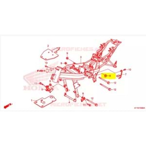 HONDA CBR 125 ŞASE DEKOR KAPAĞI 52161-KW6-900
