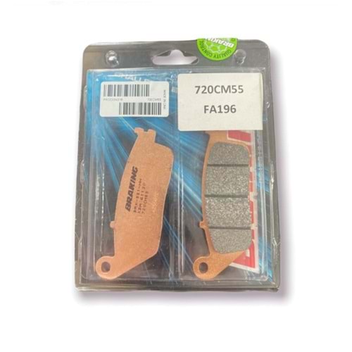 SUZUKI INTRUDER VL CT 1500 ÖN SOL FREN BALATASI SİNTERLİ (13/16) BRAKING 720CM55