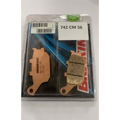 SUZUKI GSX-S / F ABS 1000 ARKA FREN BALATASI SİNTERLİ (15/22) BRAKING 742CM56
