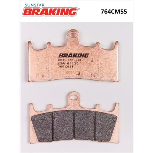 BRAKING 764CM55 SİNTERLİ ÖN FREN BALATASI