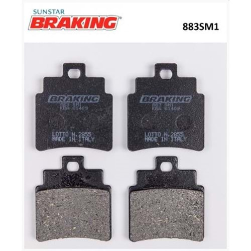 BRAKING 883SM1 YARI METALİK ÖN FREN BALATASI