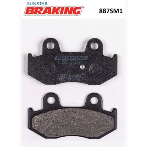 BRAKING 887SM1 YARI METALİK ARKA FREN BALATASI