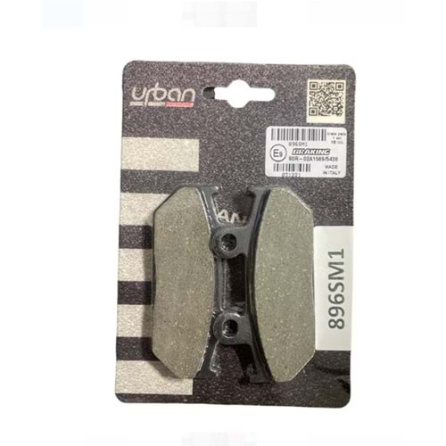 SUZUKI AN 650 BURGMAN ARKA FREN BALATASI YARI METALİK (04/19) BRAKING 896SM1