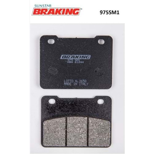 BRAKING 975SM1 YARI METALİK ÖN FREN BALATASI