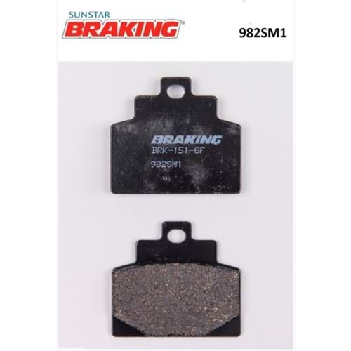 BRAKING 982SM1 YARI METALİK ÖN FREN BALATASI