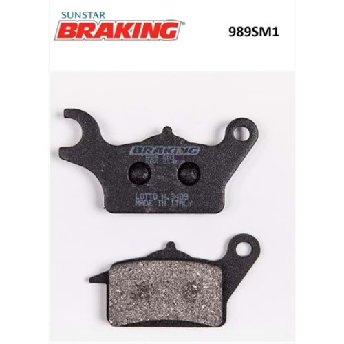 BRAKING 989SM1 YARI METALİK SOL ÖN FREN BALATASI