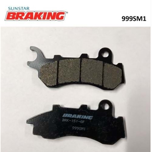 BRAKING 999SM1 YARI METALİK ÖN FREN BALATASI