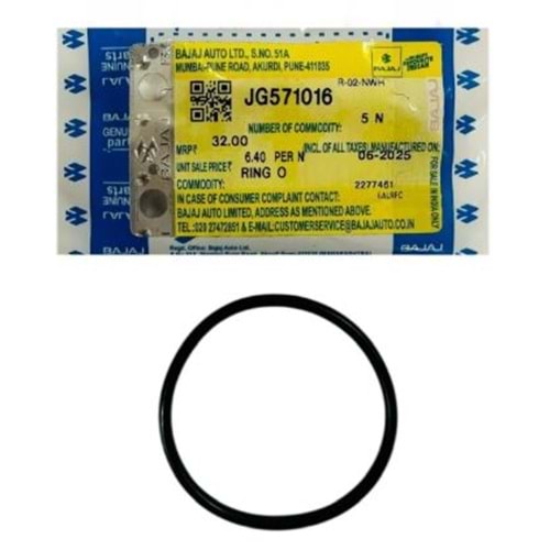 BAJAJ PULSAR NS200 RS200 DOMİNAR 250 400 YAĞ FİLTRE ORİNGİ ORİJİNAL JG571016 1ADET