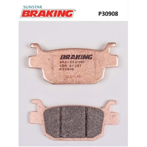 BRAKING P30908 SİNTERLİ ARKA FREN BALATASI