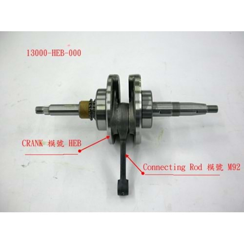 SYMV VS 150 KRANK KOMPLE 13000-HEB-000