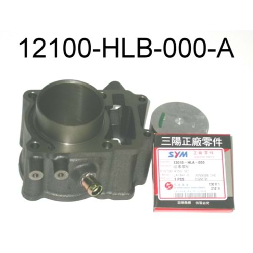 SYM JOYRİDE 200 KARBÜRATÖRLÜ SİLİNDİR SET ORJİNAL 12100-HLB-010-A