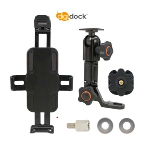 Digidock CR-1101-M03 Evrensel Telefon Tutucu Ayna Dibi Bağlantı Aparatlı ve Kamera Montaj Kiti