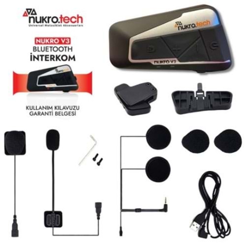 Nukrotech Nukro V3 Bluetooth İnterkom