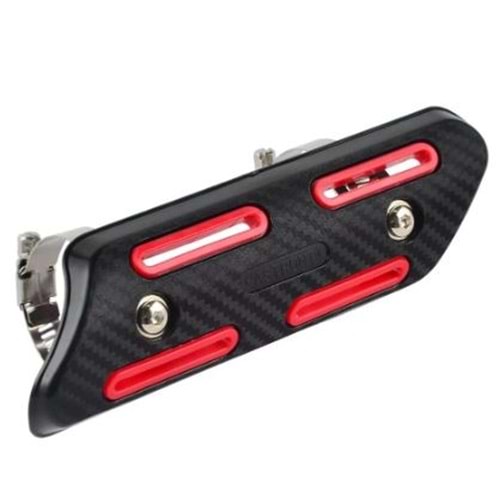 MOTOSİKLET EGZOZ KORUMA KIRMIZI HSB-6106