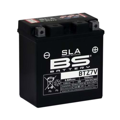 BS BATTERY BTZ7V SLA MOTOSİKLET AKÜSÜ