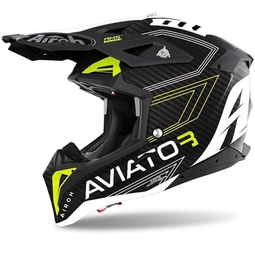 Aıroh Avıator 3 Prımal Yellow Matt Kask (M) BEDEN
