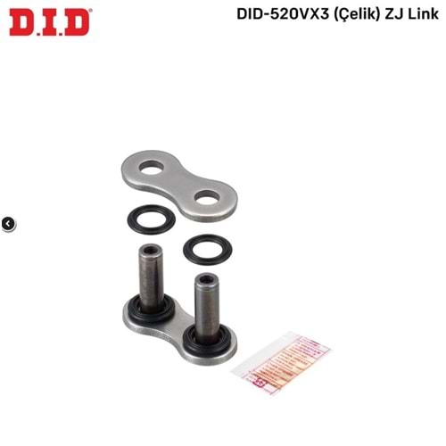 DID 520 VX3 ZJ ÇELİK ZİNCİR BİRLEŞTİRİCİ ZİNCİR KİLİDİ
