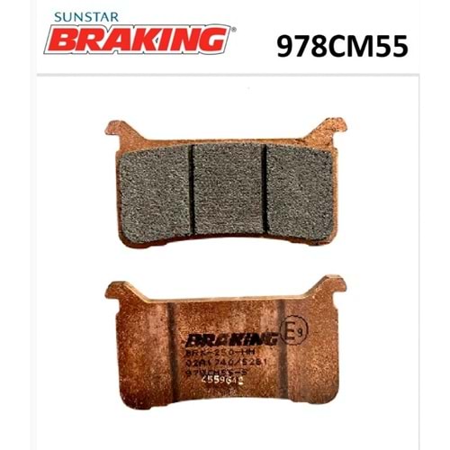 BRAKİNG SİNTERLİ ÖN FREN BALATASI 978CM55