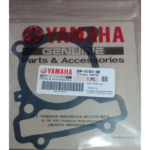 YAMAHA N MAX 125 15-20 SİLİNDİR ALT CONTA 2DP-E1351-00